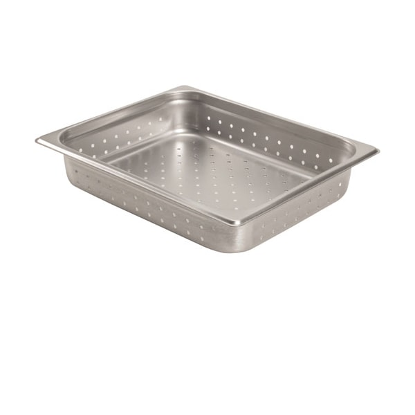 Pan, Steam , Half, 2.5"D, Perf, Ss